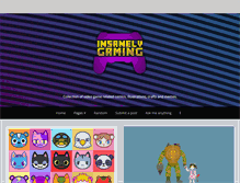 Tablet Screenshot of insanelygaming.com